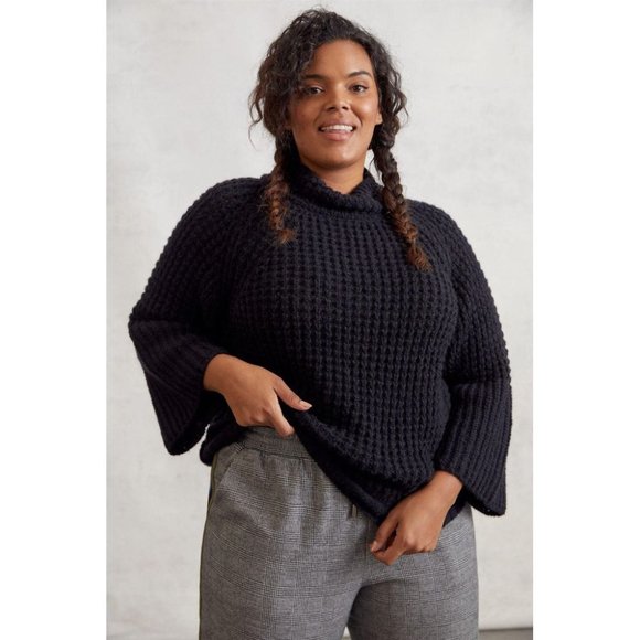 ANTHROPOLOGIE Maeve Dionne Bell-Sleeved Sweater - Picture 4 of 6